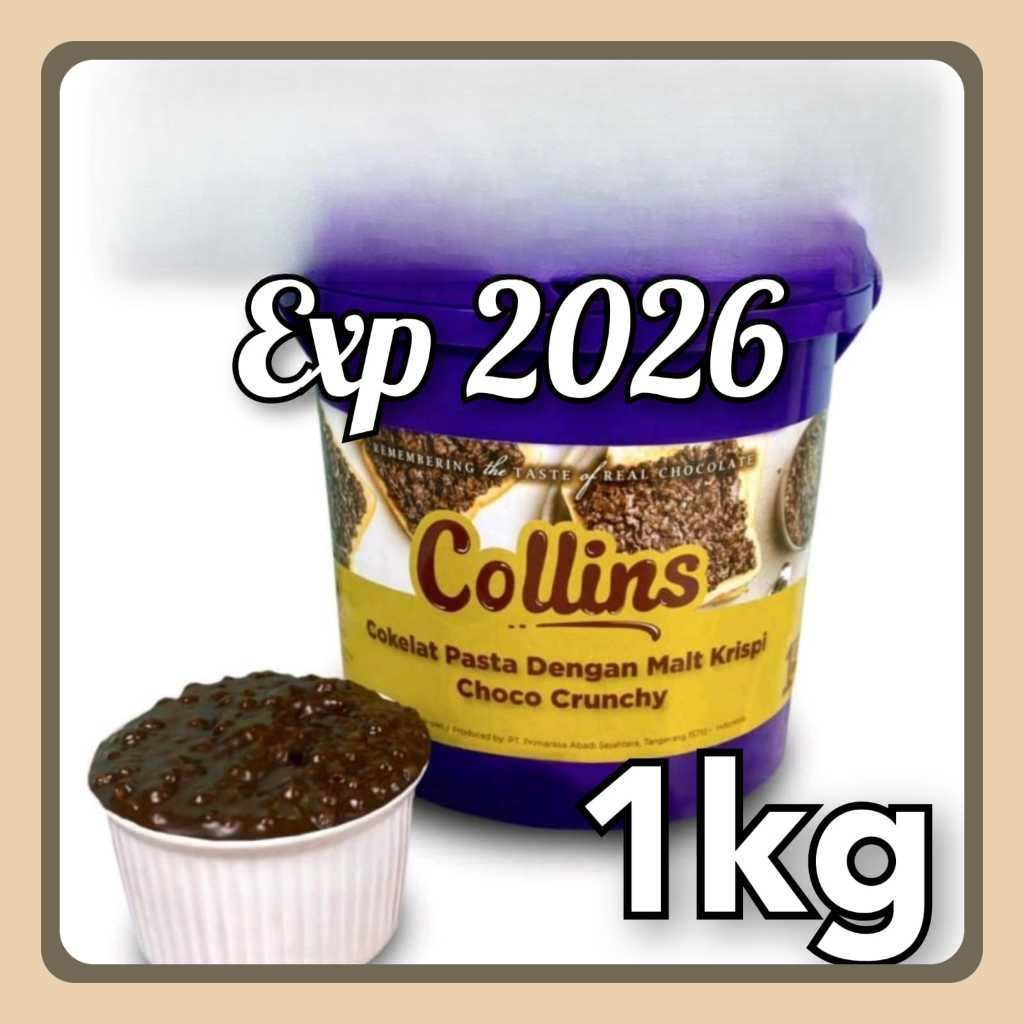 

SEMARANG JAWA TENGAH - COD bisa KIRIM LANGSUNG Collins Dip Glaze Cokelat Crunchy 1kg collins saus coklat krispi crunchy 1000gram