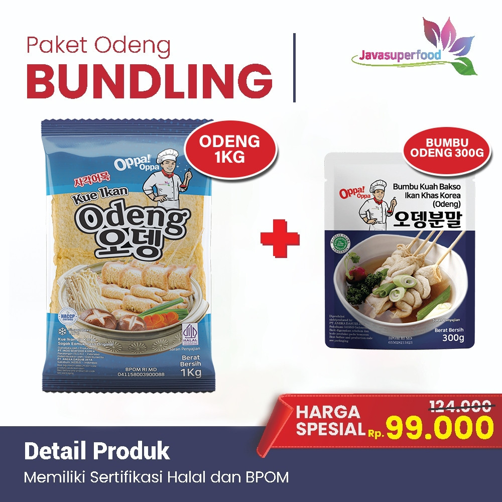 

PROMO PAKET BUNDLING ODENG 1KG + BUMBU ODENG 300GR