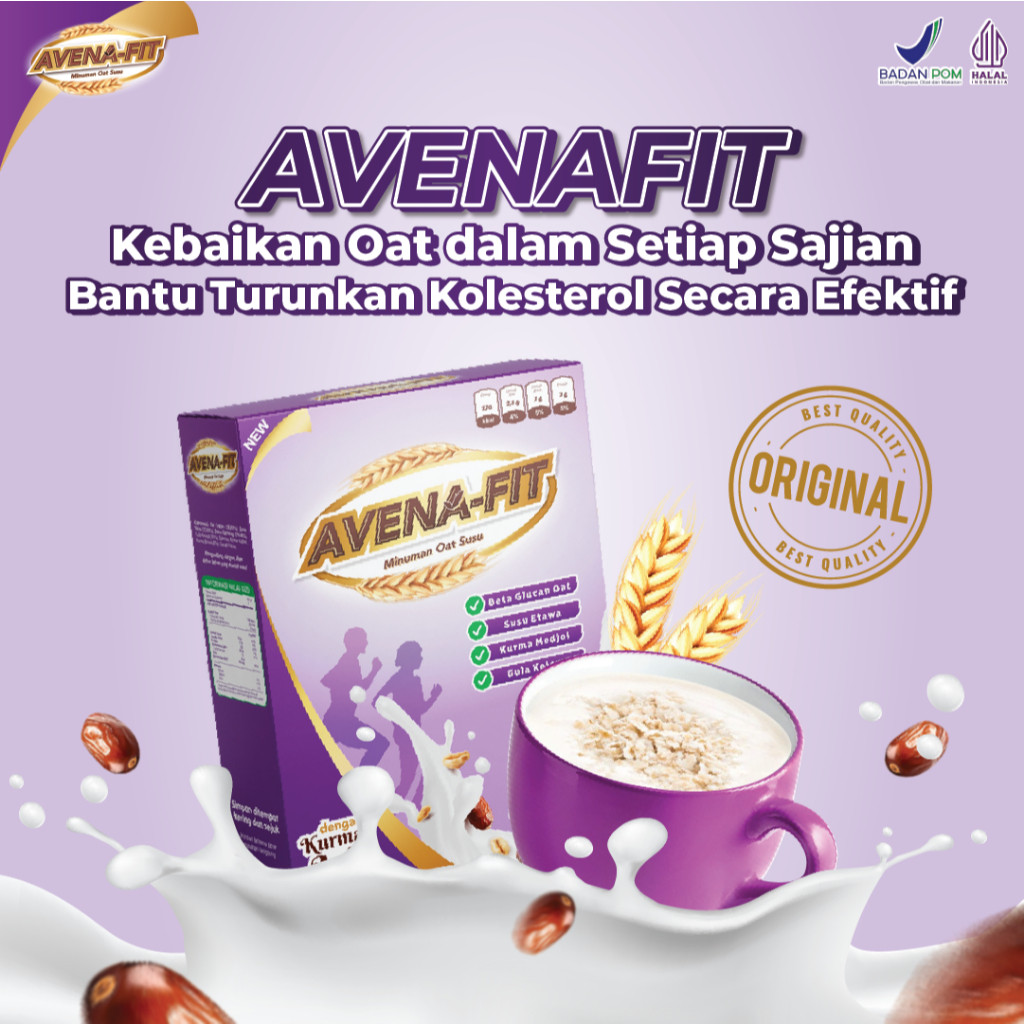 

Avenafit - Susu Sereal Sehat Membantu Menurunkan Kolesterol Tinggi & Menjaga Kesehatan Jantung