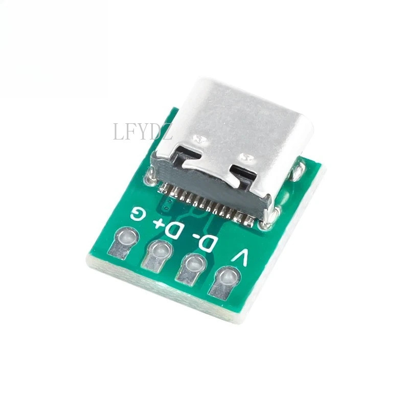 

1/5/10Pcs Konektor USB 3 1 Tipe C 16 Pin Uji Adaptor Papan PCB Soket Konektor 16P Untuk Transfer Kabel Data
