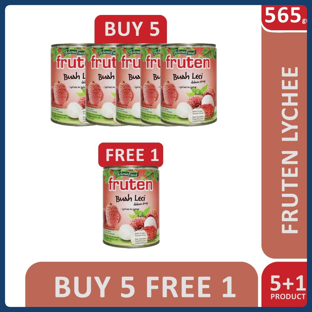 

Fruten Buah Leci kemasan kaleng/Lychees in Syrup/565 gr ( Beli 6 pcs lebih hemat )