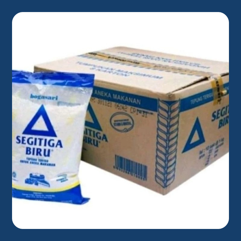 

TEPUNG TERIGU SEGITIGA BIRU 1 KG 1 DUS ISI 12 PCS