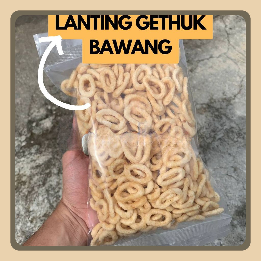 

Lanting Gethuk Klanhing singkong rasa gurih bawang Khas Cilacap Adipala
