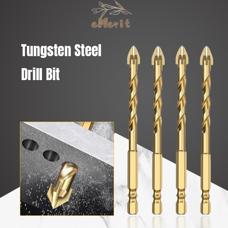 Mata Bor Untuk Mata Bor Silang Tombak Mata Bor Tungsten Karbida Pengeboran Cepat Multifungsi