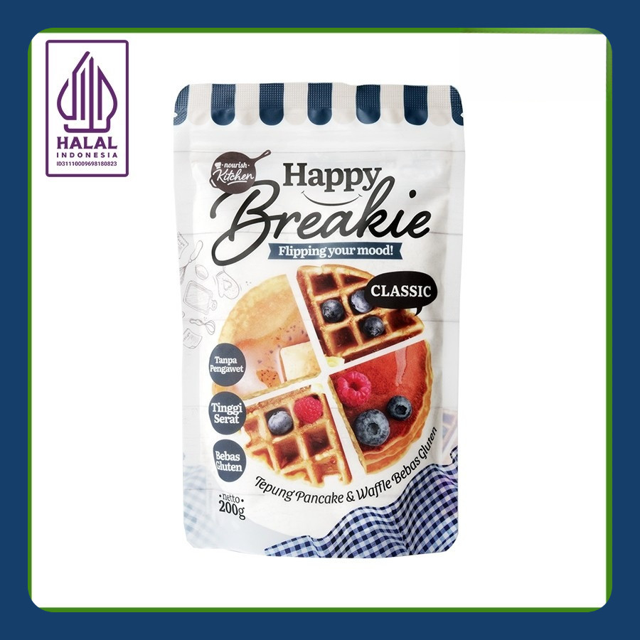 

Happy Breakie Gluten Free Pancake & Waffle Mix - Classic 200gr