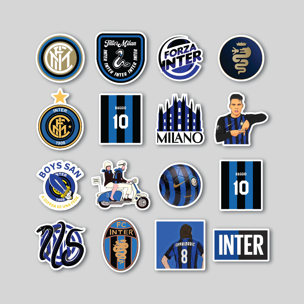

Sticker Pack Inter Milan | Sticker Tumbler | Stiker Laptop Koper Helm