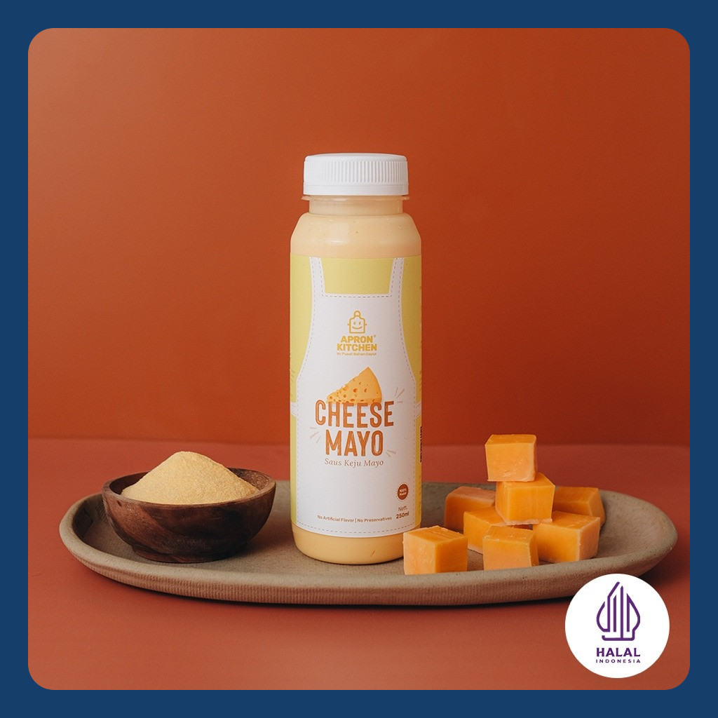 

Apron Kitchen Cheese Mayo Saus Bumbu Oles Keju 250ml