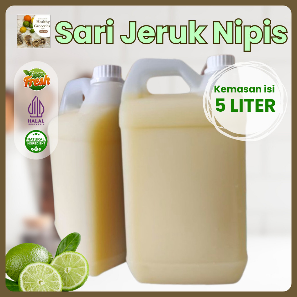 

Sari Jeruk Nipis Lime 5 Liter Murni / Jeruk Peras ASLI 100% PREMIUM / Pure Lime Juice Detox Alami