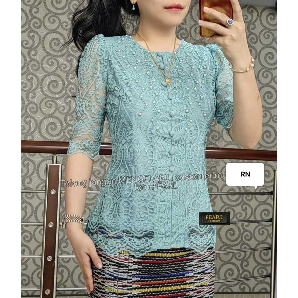 DK  Blus Brokat Premium/KeBaya Pesta Batak Mutiara