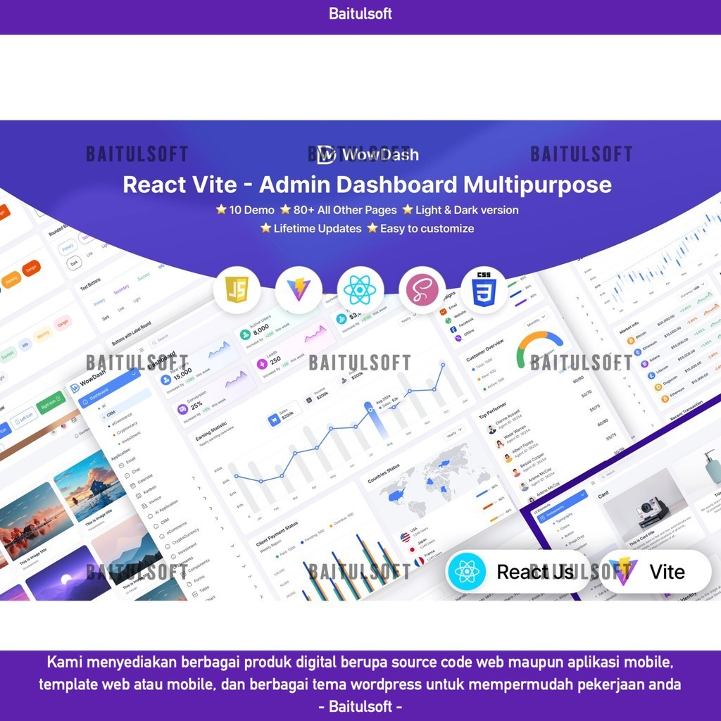 WEB TEMPLATE WOWDASH - REACT JS (VITE) ADMIN DASHBOARD TEMPLATE D2026 BAITULSOFT