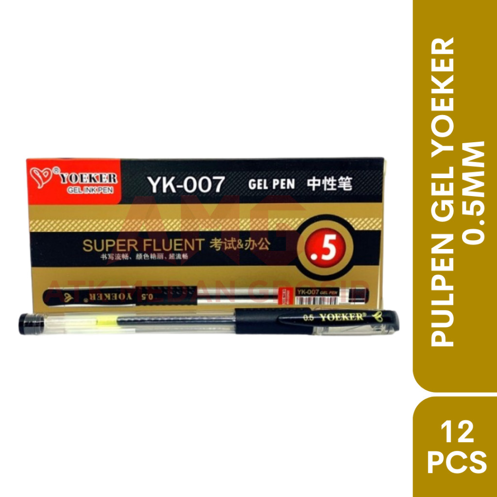 

PULPEN GEL MURAH YOEKER PER LUSIN (12PCS)