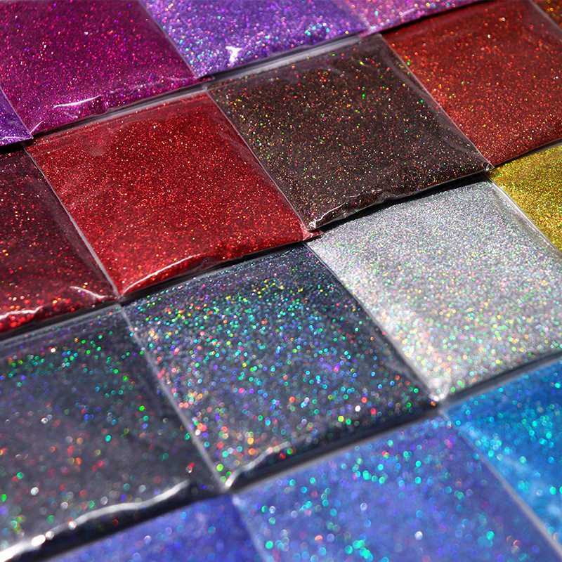 

10g/Bag Holographic Fine Glitter Powder For Epoxy Filling Laser Glitter Gold Silver Fine Powder DIY Resin Mold Filling Crafts
