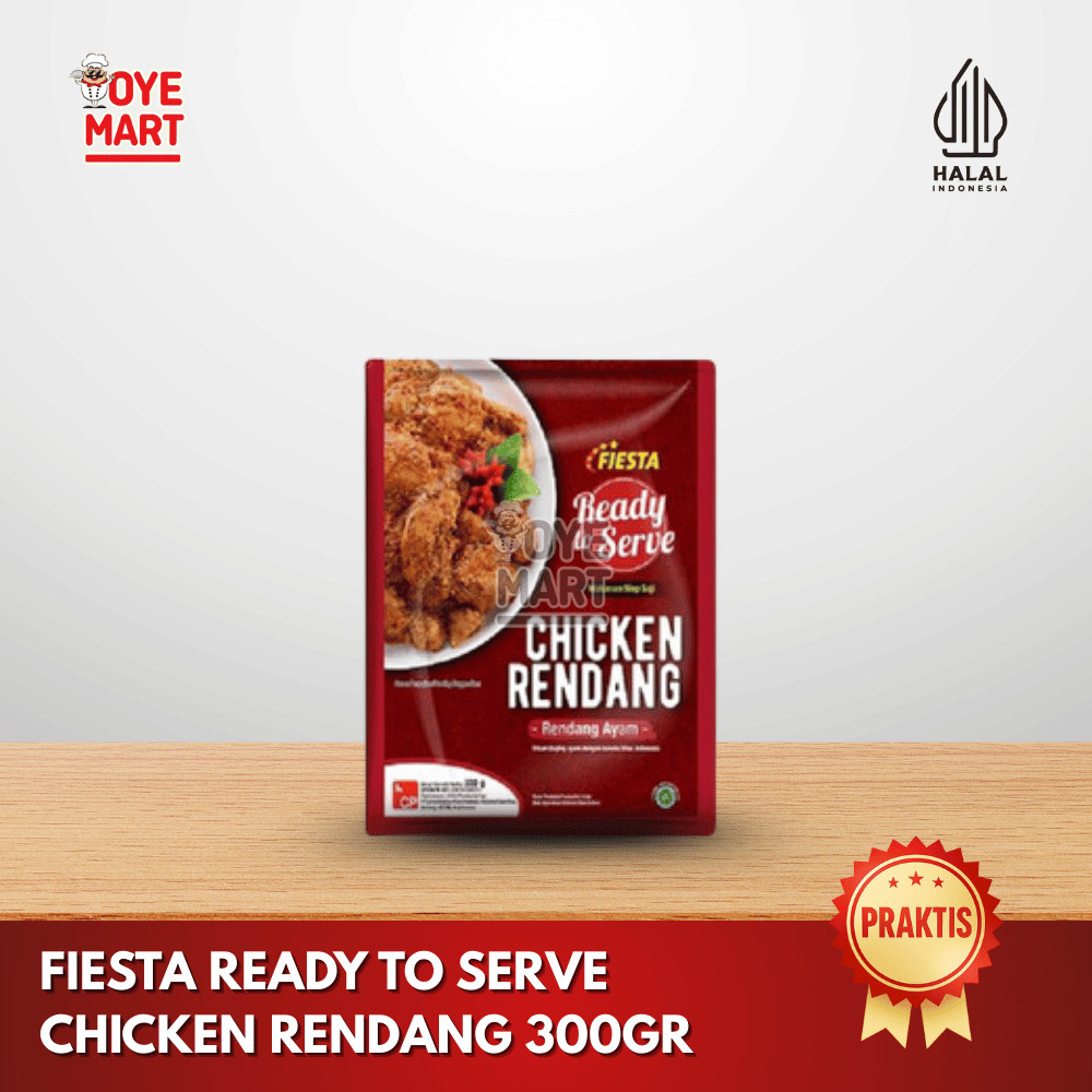 

FIESTA READY TO SERVE CHICKEN RENDANG 300GR / AYAM RENDANG