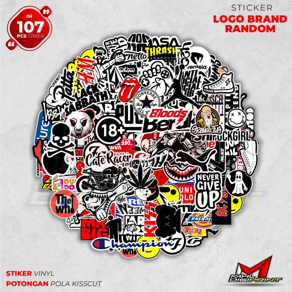 

STICKER RANDOM AESTHETIC RACING LOGO BRAND ANTI AIR - STIKER LAPTOP CASE TUMBLER HP HELM MOTOR KOPER TAS