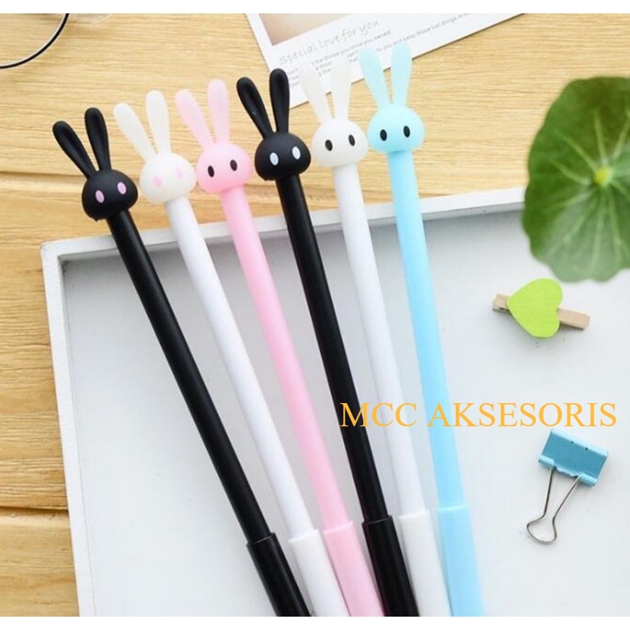 

GAM Pulpen Pena Bentuk Karakter Kepala Kelinci Bolpen Karakter Bunny Lucu Unik Pulpen Karakter Gel Imut Pulpen Gel Pena Murah Import