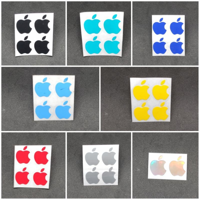 

OT STICKER Sticker Logo Iphone Reflektif 4 Pcs Warna Menyesuaikan