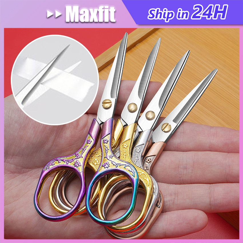 

Gunting Estetik Benang Jahit Sulam Vintage Tajam Kualitas Premium Serbaguna Gunting Kertas Paper Scissors