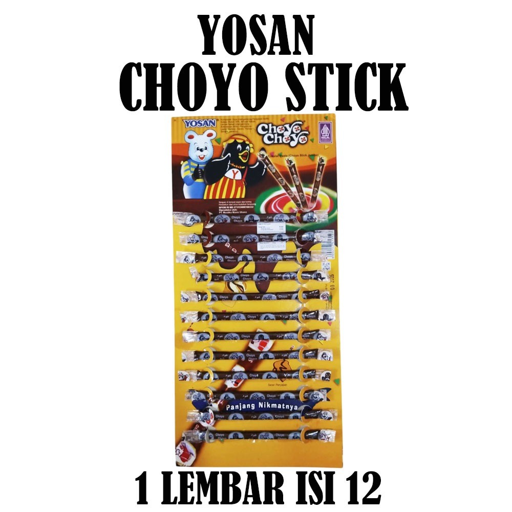 

YOSAN CHOYO-CHOYO STICK COKELAT PASTA ISI 12