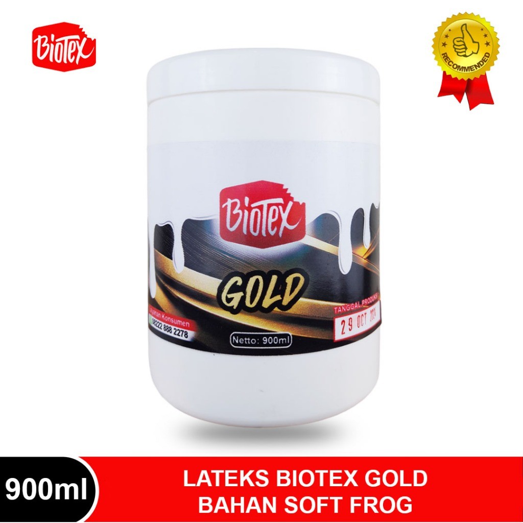 Lateks Biotex Gold Bahan Bikin Soft Frog 900 Ml