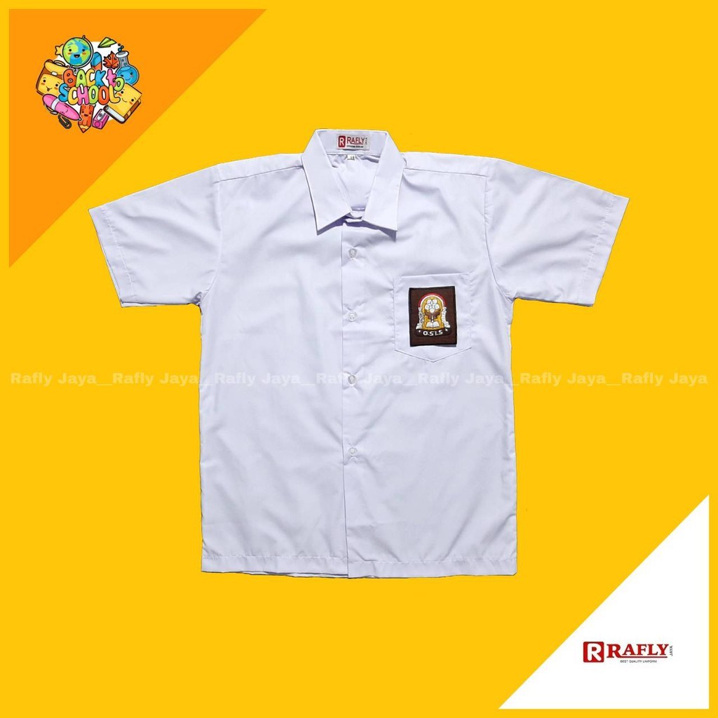 Seragam SMA - Baju Sekolah SMA -  Kemeja Putih SMA Lengan Pendek - Seragam Sekolah - Rafly Jaya