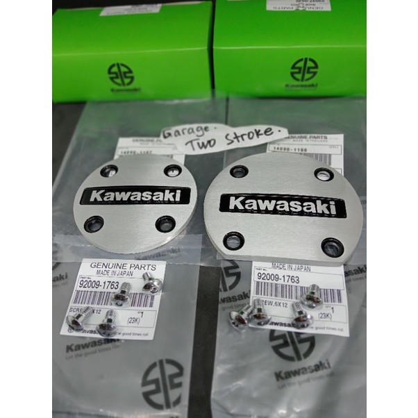TUTUP BAK KANAN KIRI COVER TULISAN KAWASAKI BAK MAGNET BAK KOPLING KAWASAKI NINJA R NINJA SS NINJA R