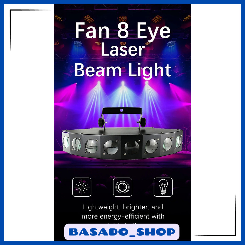 Lampu Sorot LED Laser Beam Disco RGBW Dynamic DMX512 - KM36