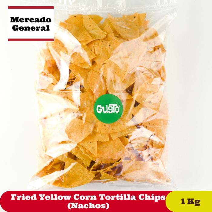 

Fried Yellow Corn Tortilla Chips (Nachos) - 1 kg