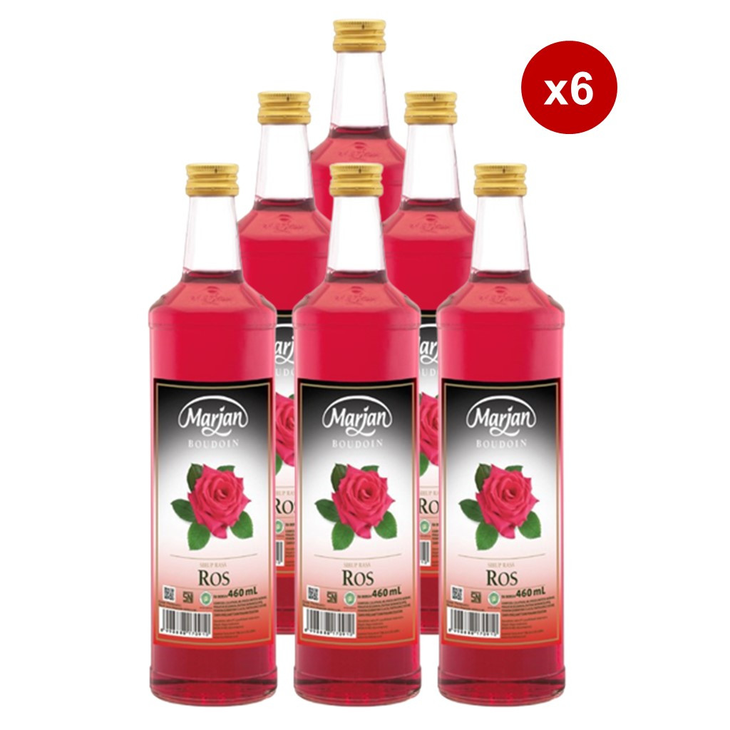

Marjan Boudoin Syrup Rose 460ml x6