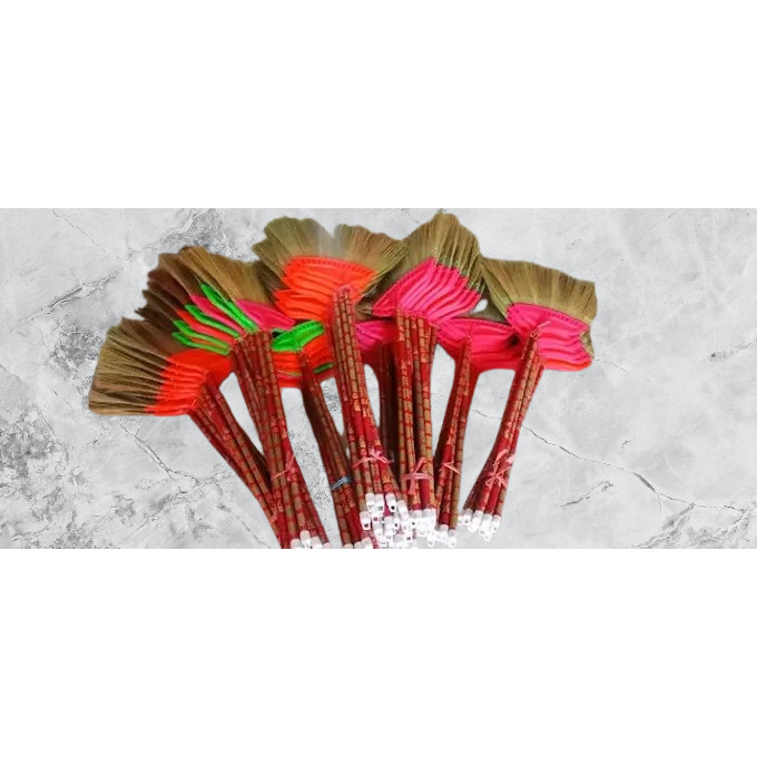 Sapu Rayung Macan /Sapu Gagang Kayu / Sapu Lantai Model rayung