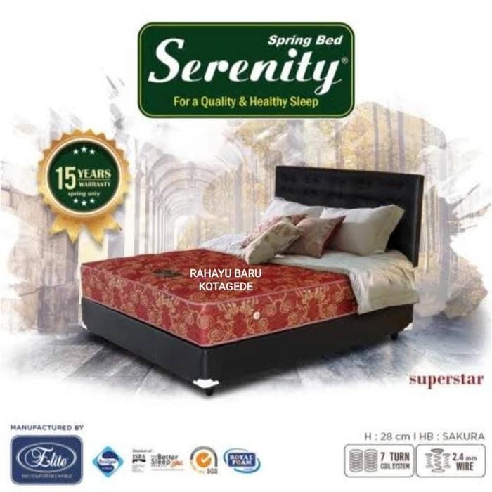 Kasur Springbed Elite Serenity Superior/Superstar 120x200 Kasur saja - 90