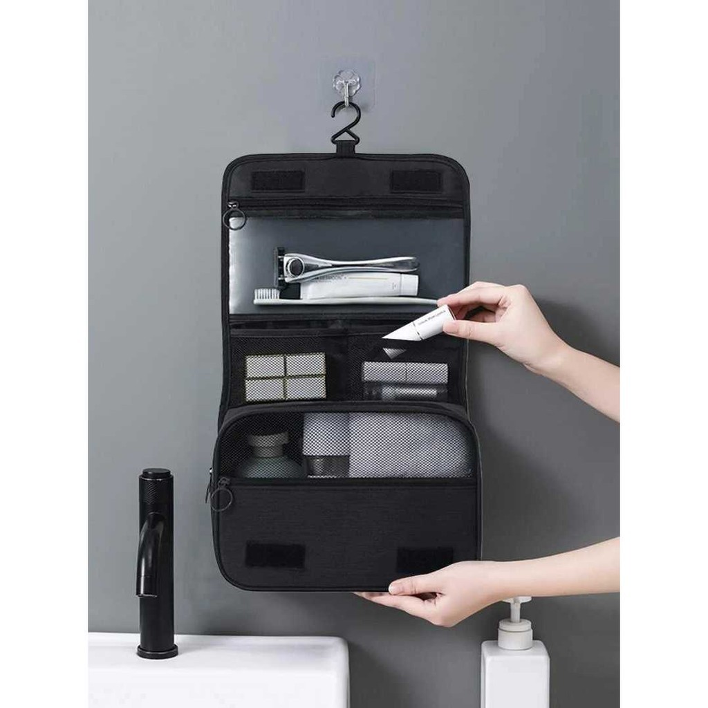 Tas Travel Make Up Organizer Toiletry Bag Hook Gantung / Travel Bag Storage Make Up Tas Penyimpanan 