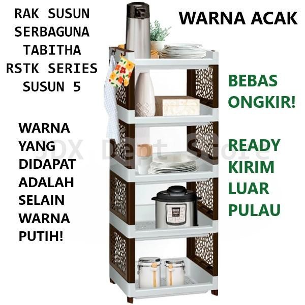 Rak Serbaguna Rak Dapur Rak Kamar Mandi Tabitha RSTK - 5 Susun (ACAK) - ACAK + 1 BUBBLE