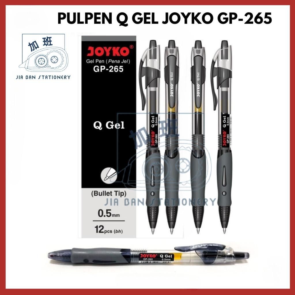 

Pulpen Joyko GP-265 0.5mm Bolpoin Pena Cetek Q Gel Pen Bullet Tip Hitam | JiaBan