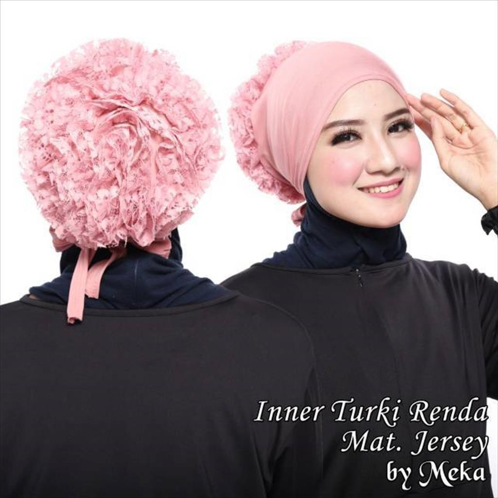 Inner Hijab Turki Dalaman Jilbab Cepol Renda Ciput Bertali Daleman Kerudung Premium