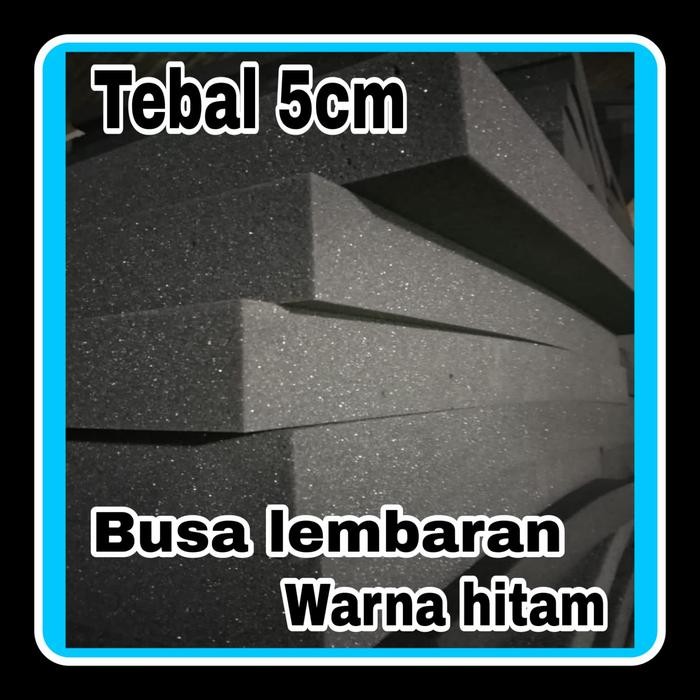 busa lembaran 5cm.busa lembaran.busa hitam - 100x60x5cm