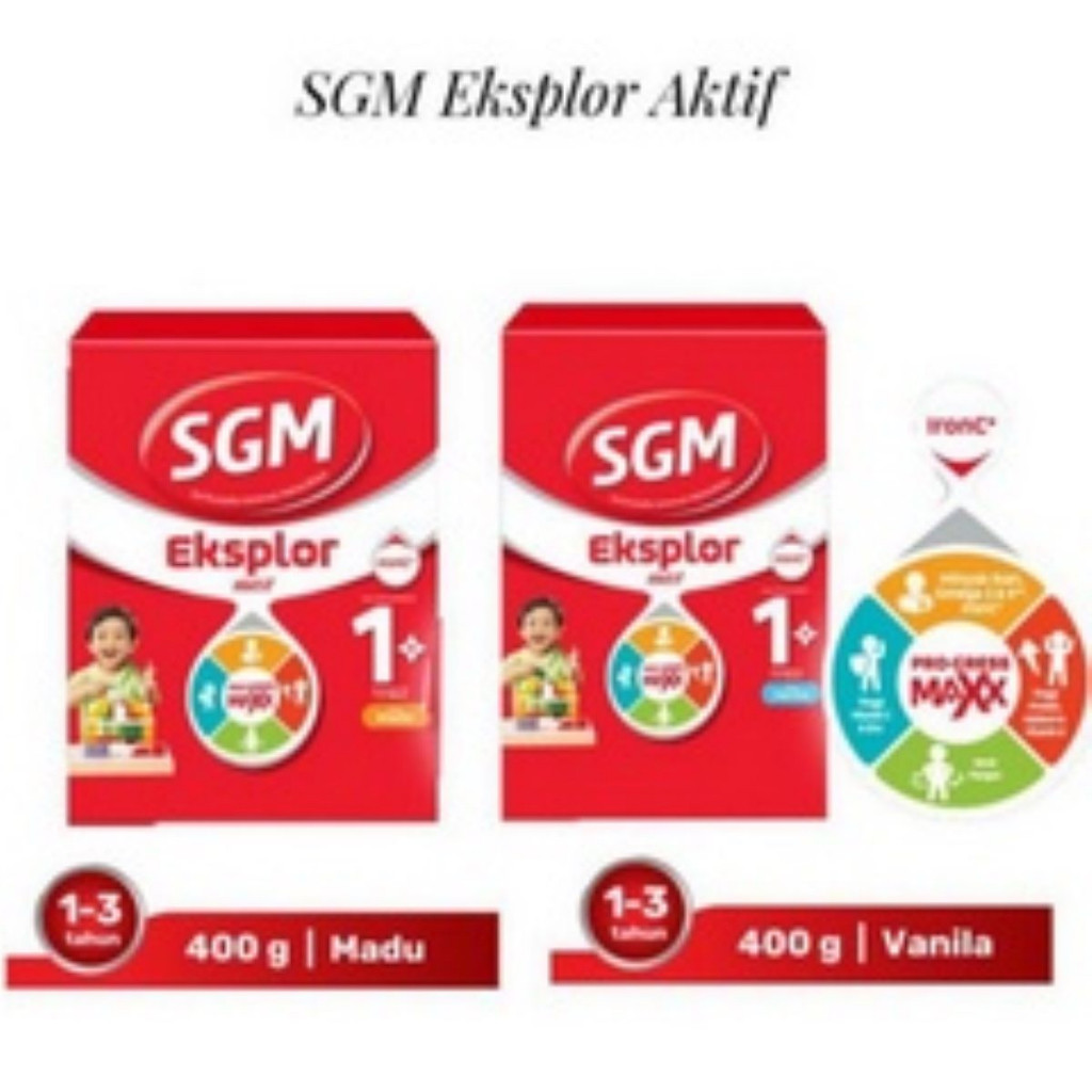 

Sgm Eksplor 1+ Madu Vanila 400g