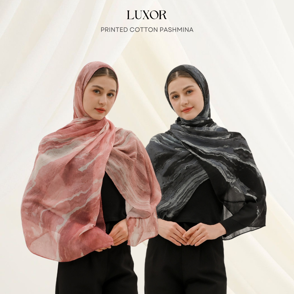 LUXOR - Printed Cotton Modal Pashmina