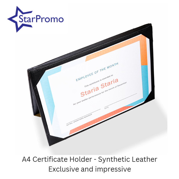 

NEW Map Sertifikat Kulit Exclusive Certificate Holder A4 Folio Signing Awarding Plakat PREMIUM