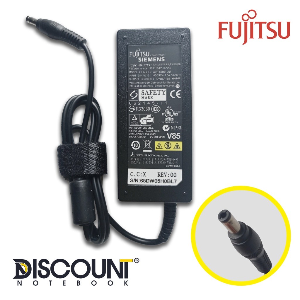 ADAPTOR CHARGER LAPTOP FUJITSU 19V 3.16A