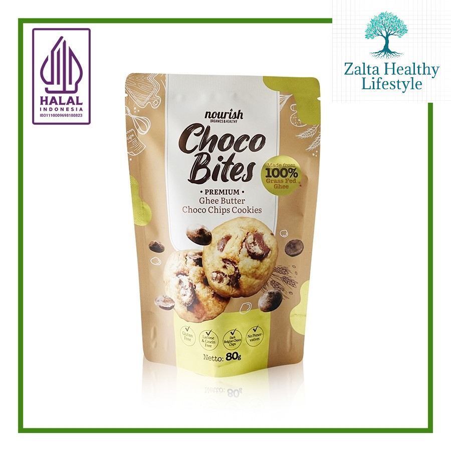 

Organik - Kue Kering Choco Bites 80gr | Gluten-Free Choco Chips & Ghee Butter Premium 80 gram