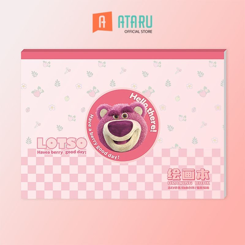 

Ataru A4 Buku Gambar Lotso - Pink Seni Gambar Buku Melukis Menggambar Anak Kids Coloring Book Sketching Book Drawing Book