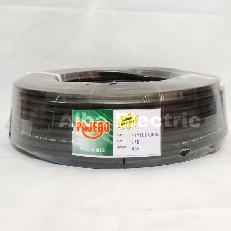 Kabel Listrik LAS Serabut 2x2,5 50M PAJERO Kabel Pompa Serabut HYO 2x2.5 50M PAJERO Kabel pompa Kabe