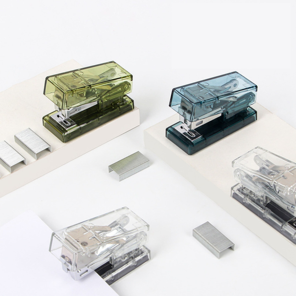 

VT Stapler Mini Tranparan Staples Minimalis Serbaguna Untuk Kantor / Sekolah STY7073