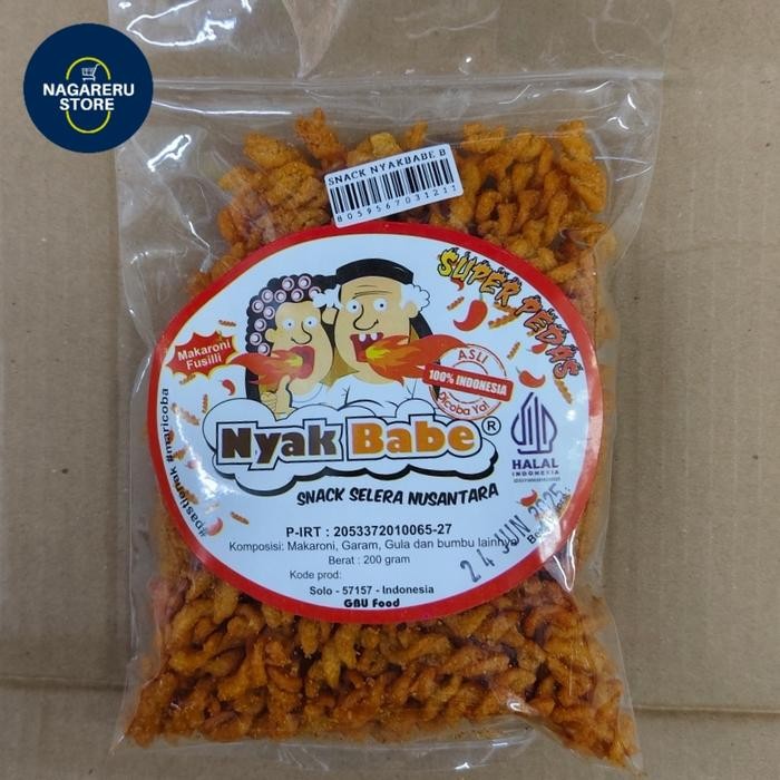 

Nyak babe makaroni fusilli super pedas 200gr