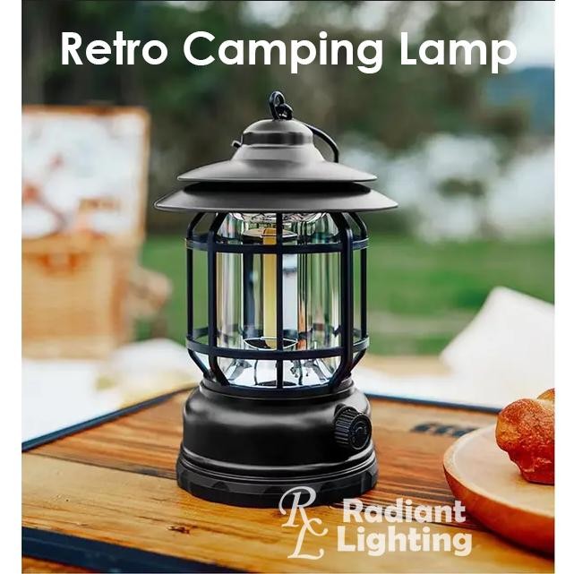 Lampu Camping Tenda Emergency Lentera Retro LED Rechargable