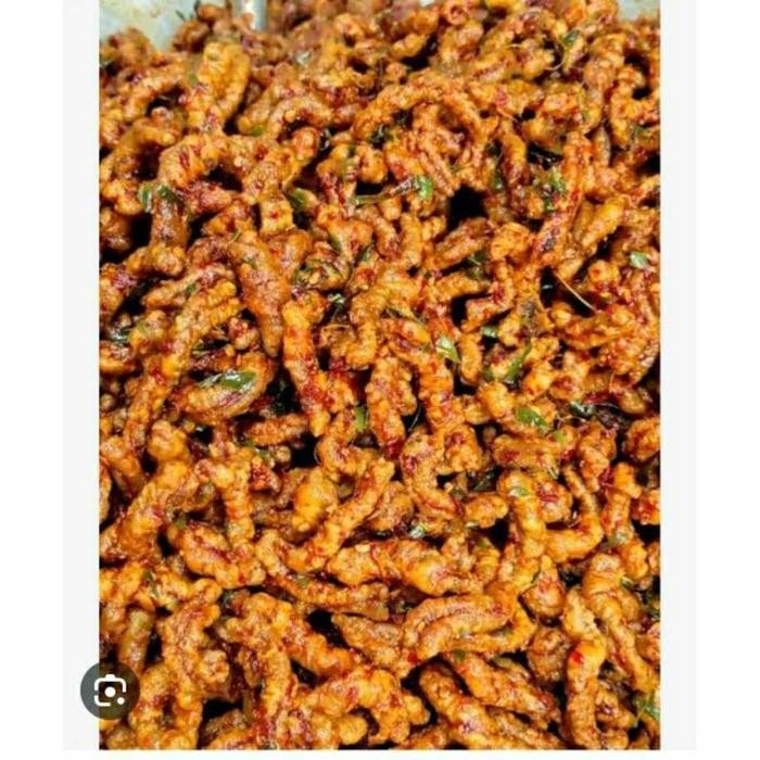 

Cemilan Usus Krispi / kripik usus 500 Gram / 500Gram usus Crispy bumbu Pedas daun jeruk mantap Kriukk snack Food Kering Makanan Crisps & Puffed Snacks - USUS ORIGINAL, 250 GRAM