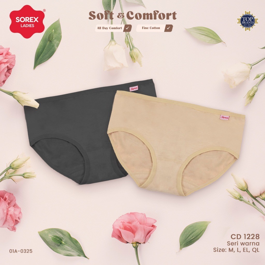 Sorex CD Basic Cutting Midi Katun Adem CD 1228 ( Harga Persatuan )