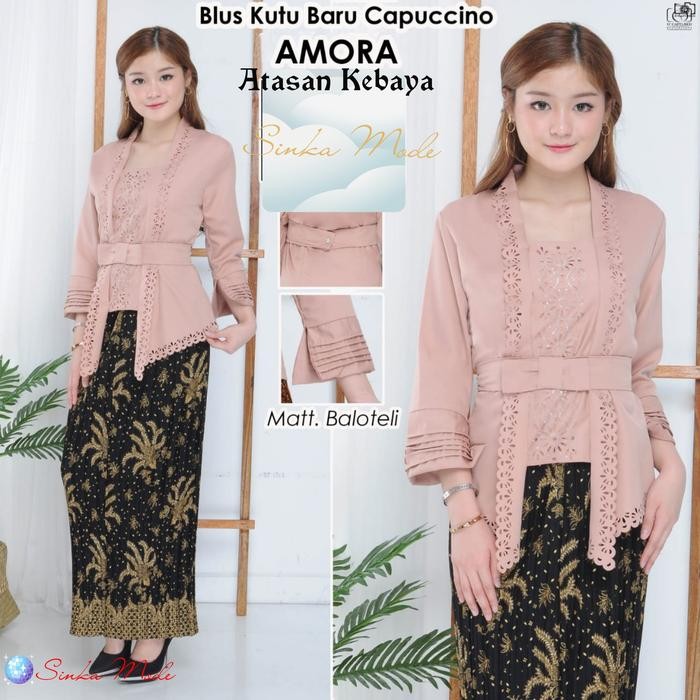 

Atasan Kebaya Kutu Baru Motif Laser Cut Encim Wanita - Milo, XXL