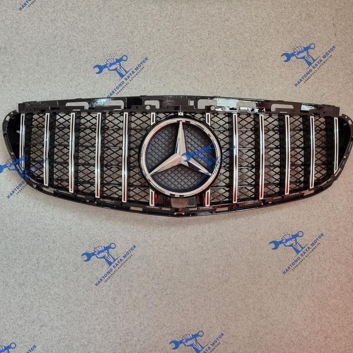 Grill GT GTR Mercedes Benz W212 Facelife 2013-2016 Grille w212 Mercy - Silver