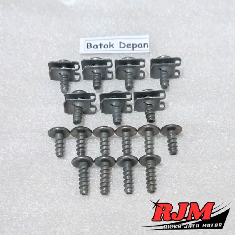 Baut Full Set Cover bodi Body Batok Depan Yamaha Xeon 125 Fi Karbu Karburator Lama